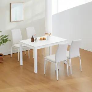 앨빈 화이트 뉴젠 1200 4인 세라믹 식탁세트