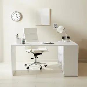 아이비 와이드 데스트 코너형 책상1400size (서랍별도)