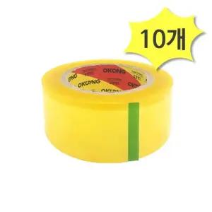 오공 opp 투명 테이프 100m x 10개 경포장용 박스테이프 포장 택배 다용도 단단한 강력한