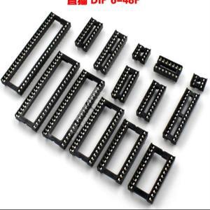 50pcs IC 소켓 DIP SIP 칩 핀 2.54mm 피치 6/8/14/16/18/20/24/28Pin 24/28/32/40Pin 와이드 어댑터 솔더
