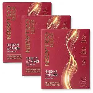 에버콜라겐 스킨앤헤어 모발까지 올인원 케어 펩타이드 콜라겐 3박스
