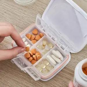 휴대용 알약 케이스 U023 U022 약통 보관함 소분 정리함 비타민 여행 미니 4칸 6칸
