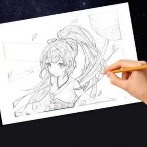 드로잉 보드 그림 그리기 스케치 카피용 LED