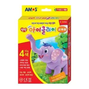 아모스 5000 탱탱아이클레이 4색 칼라 10g 교육용 96개입) 5000 탱탱아이클레이 4색 칼라 10g