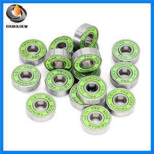 롱보드 스피드 인라인 스케이트 휠 베어링 스케이트 스쿠터 부드러운 스케이트 베어링 8PCs 608RSILQ-11 베
