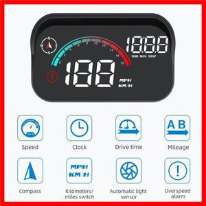 새로운 M22 자동차 GPS 헤드 업 디스플레이 속도 RPM KMH MPH HUD GPS 속도계 프로젝터 스크린 대시 보드 (