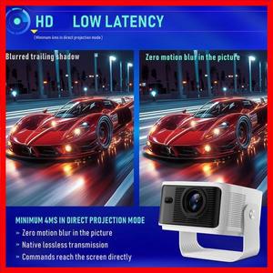 HY350MAX 안드로이드 14 스마트 프로젝터 네이티브 1080P 500 ANSI 자동 초점 및 키스톤 음성 비서 기능이