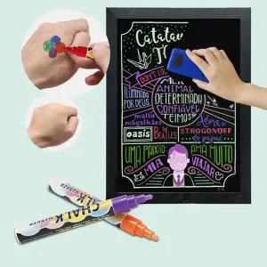 잔솔 글라스펜 10색 세트 와인잔 낙서 유리 잔마커 글라스 잔낙서 거울꾸미기 유리잔 마카