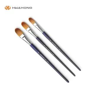 화홍 유화 아크릴 겸용붓 800F 낱자루 24호브러시 학생 미술수업 전공 유평 평붓 방용품 유물감 유붓 유재