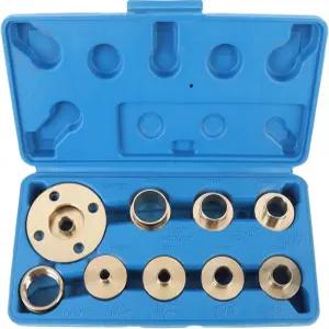유수 헬스 기어 11피스 황동 라우터 템플릿 부싱 키트 잠금 너트 및 케이스가 있는 모든 베이스에 범용