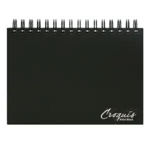 삼원)크로키하드커버스케치북 B4(CK05 105g 80매)블랙학습용노트 수업용 학생 미술 디자인 미술용 교육용