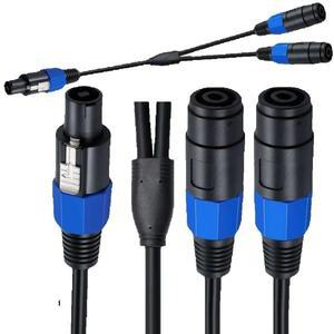 Speakon 분배기 1  2 Y 케이블 스피커 브레이크 아웃 Female Male 듀얼 Extension SOUND