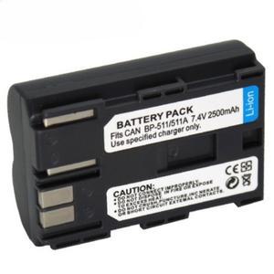 캐논 EOS 300D 5D D60 DM-MV100X 카메라용 7.4V 2500mAh BP-511A 리튬 배터리