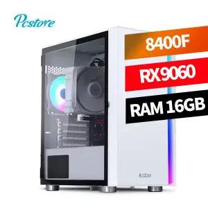 피씨스토어 월간 베스트 게이밍PC 8400F RX 9060 라라랜드 (16GB, M.2 500GB)