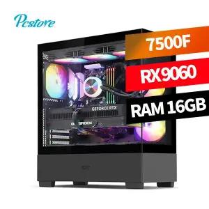 피씨스토어 월간 베스트 게이밍PC 7500F RX 9060 라라랜드 (16GB, M.2 500GB)