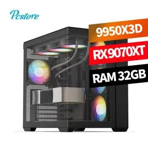 피씨스토어 라라랜드 게이밍PC 9950X3D RX 9070 XT (32GB, M.2 500GB)