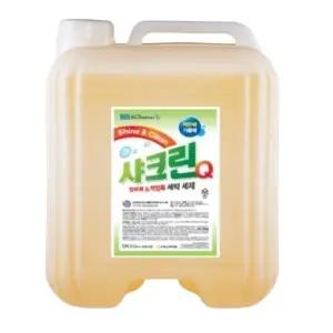 고농축 샤크린Q18L 알칼리 세탁 세제 얼룩 찌든때 기름때 제거제 작업복 정비복 세정제 클리너 냄새제거