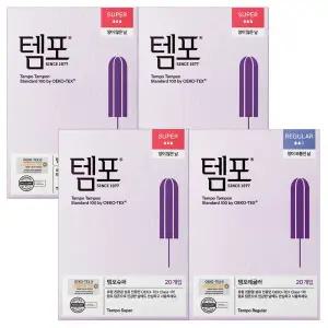 뉴 템포 탐폰 체내형생리대 슈퍼60+레귤러20