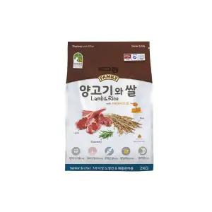() 도그랑 훼미리 양고기와 쌀 시니어 라이트 2kg 강아지 사료