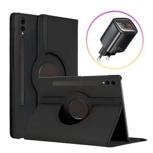 갤럭시탭A11 크로스 레더 케이스+Toocki 33W 고속충전