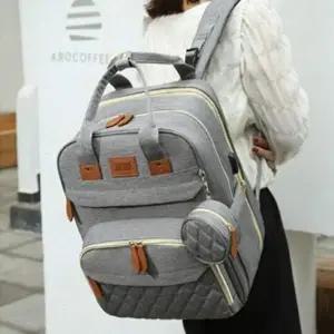 [골드스마일]기저귀 갈이 가방 그레이 길이확장기저귀가방 길이확장기저귀백팩