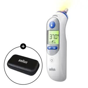 브라운체온계 IRT-6525 적외선 귀체온계 가정용 신생아 체온계 필터21개+건전지 포함
