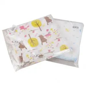 [국내생산] 가제 나염 손수건 35x35 10매입 세트 (색상랜덤) 유아용 신생아 면손수건