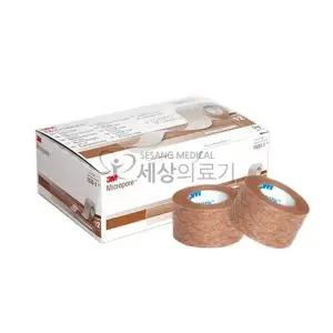 [콩심팥심]3M 마이크로포어 1 의료용 살색종이반창고 1533 12ea