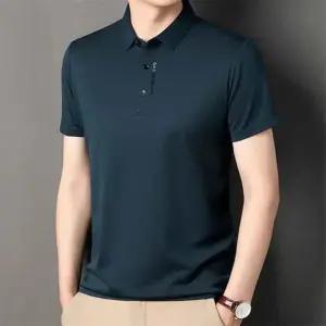 남자 입체패턴 부드러운 메쉬 반팔 카라티