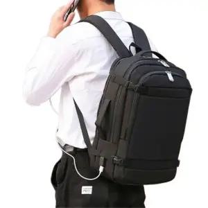 해외여행용 확장가능 대용량백팩 외부충전포트 G21127