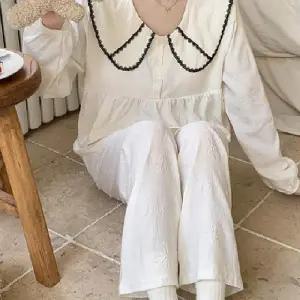 공주 잠옷 내장캡 부드러운 긴팔 수면 홈웨어