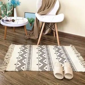 빨아쓰는에스닉풍욕실매트 미끄럼방지매트 화장실
