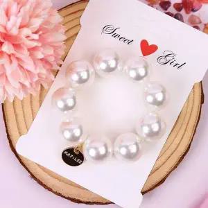 WL 진주 볼 코인 헤어밴드 헤어슈슈 똥머리