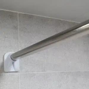 200cm 무타공 압축커텐봉 욕실 행거봉 110 다용도실