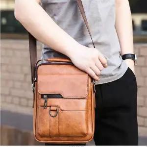 레더 가죽 남자가방 숄더백 크로스백 직장인 여행보조가방 유럽여행보조가방