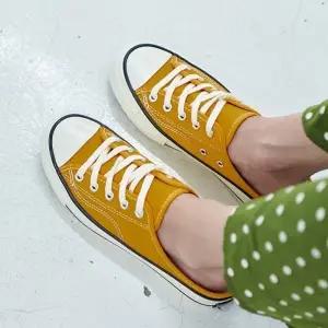 데일리 캔버스 스티치 끈스트랩 여성 스니커즈 뮬Y