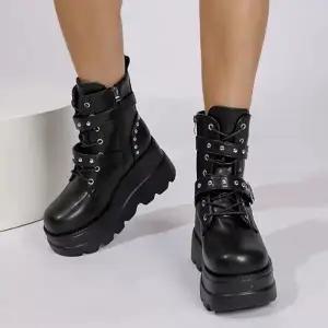 트윈스트랩 하이레더 플랫폼 워커무드 어반디자인5FWY