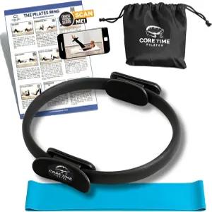 필라테스 링 및 운동 가이드 - 25가지 매직 서클 포함 강사의 사진 동영상 전체 웹사이트 액세스 저항 밴드