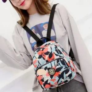 미니 백팩 데일리 천가방 단색 여성용 꽃무늬 여행용