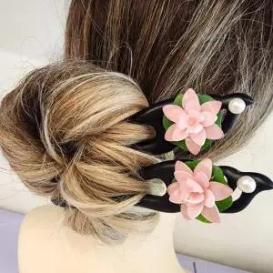 [콩심팥심]비녀 올림머리 한복 웨딩 뒤꽂이 머리장식