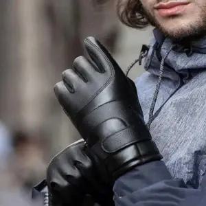 방한장갑 남성 스키용 오토바이 자전거 인조가죽