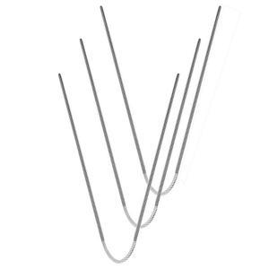 3개입 재봉 도구 스테인리스 원형  바늘  2-5MM 니팅 니들 다양한 크기 금속 루프 직조용