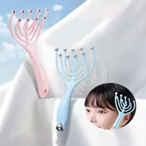두피 마사지기 손가락 마사지 강철 헤드 손가락형 머리