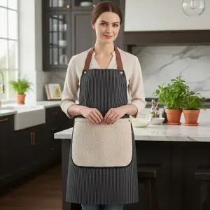 예쁜 방수 주방 카페 미용 공방 원피스 손수건 앞치마