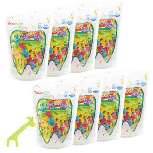 예꼬맘 어린이 유아 치실 4팩+4팩(최대640P) 아기 아동 키즈 신학기준비물