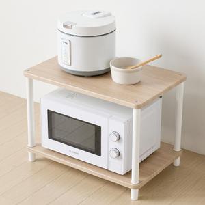 [가구레시피] 조립식 시그니처 진열장형 2단 밥솥다이 렌지대수납장 전자렌지대 맘마존 주방수납