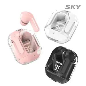[무선BEST] 스카이 핏 퓨어 투명 LED 블루투스 5.4 무선 이어폰 IM-S31