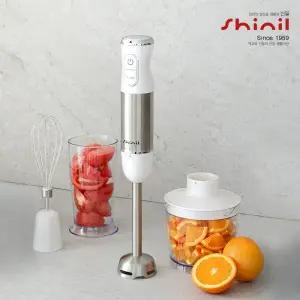 4 IN 1터보스틱 핸드블랜더 스텐봉 초강력 핸드 믹서기 다지기 커터기 거품기 계량컵 포함 마늘 야채 80ASK