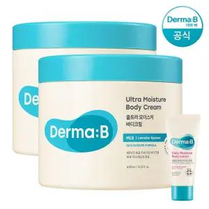 [공식] 더마비 울트라 모이스처 바디크림 430ml x2개+튜브견본(랜덤)
