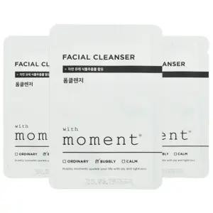위드모먼트 일회용 폼클렌저 3ml x 100개 여행용 휴대용 세수 세안제 세면도구